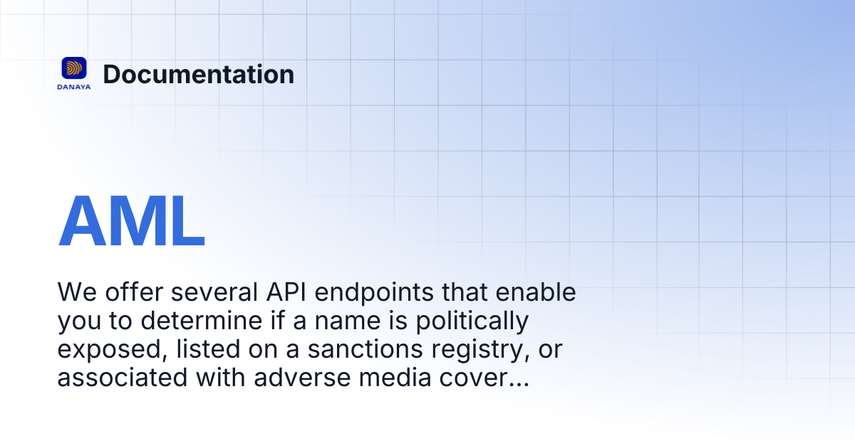 AML | Documentation